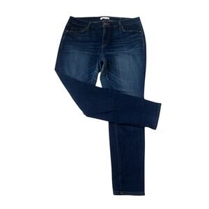 LOFT Women's Skinny Jeans in Dark Blue Wash